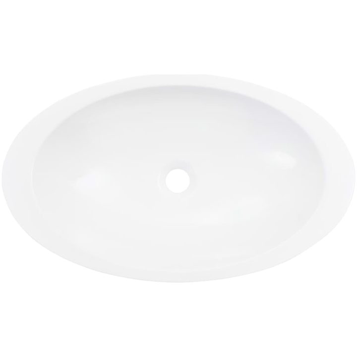 Handfat mineralgjuten vit vidaXL 59.3 x 35.1 x 10.7 cm – bild 5