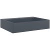 Handfat mineralgjuten/marmor antracit vidaXL 50 x 38 x 11 cm – miniatyr 2