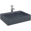 Handfat mineralgjuten/marmor antracit vidaXL 50 x 38 x 11 cm – miniatyr 3