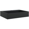 Handfat mineralgjuten/marmor matt svart vidaXL 50 x 38 x 11 cm – miniatyr 2