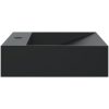 Handfat mineralgjuten/marmor matt svart vidaXL 50 x 38 x 11 cm – miniatyr 5