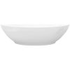 Handfat ovalt 40 x 33 cm keramisk vit vidaXL – miniatyr 5