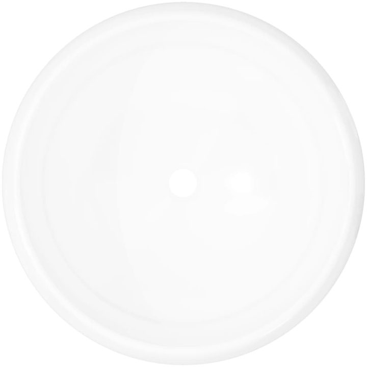 Handfat rund keramik vit 40x15 cm vidaXL – bild 3