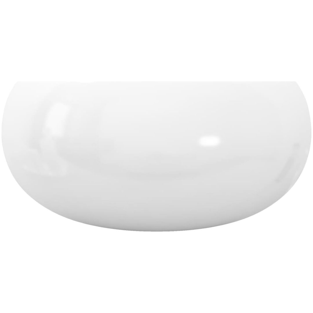 Handfat rund keramik vit 40x15 cm vidaXL – bild 5
