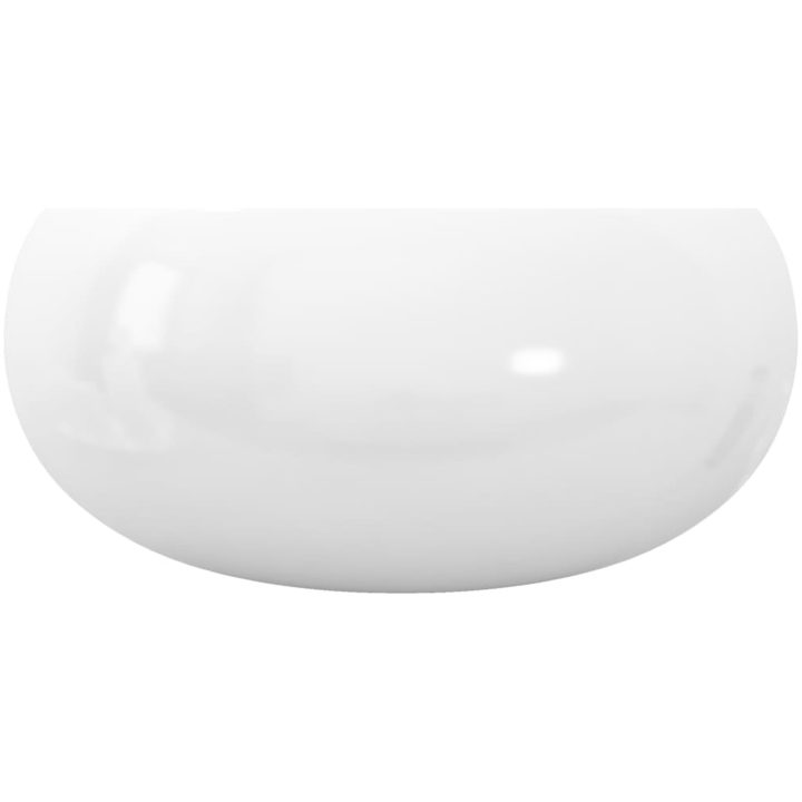 Handfat rund keramik vit 40x15 cm vidaXL – bild 5