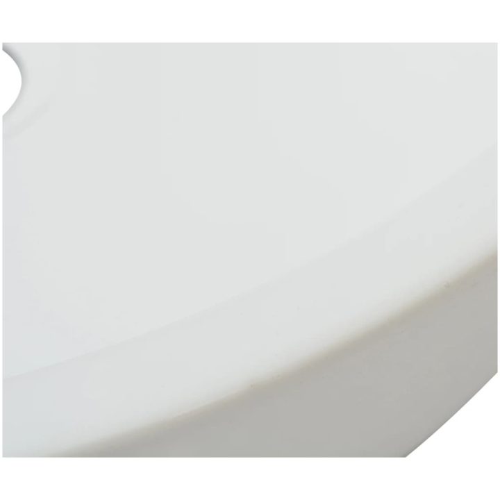 Handfat rund keramik vit 42x12 cm vidaXL – bild 4