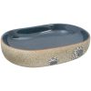 Handfat sand och blå oval keramik vidaXL 59 x 40 x 14 cm – miniatyr 2