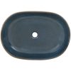 Handfat sand och blå oval keramik vidaXL 59 x 40 x 14 cm – miniatyr 6