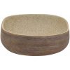 Handfat sand och brun oval keramik vidaXL 59 x 40 x 14 cm – miniatyr 5