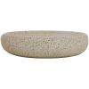 Handfat sand oval keramik vidaXL 59 x 40 x 15 cm – miniatyr 3