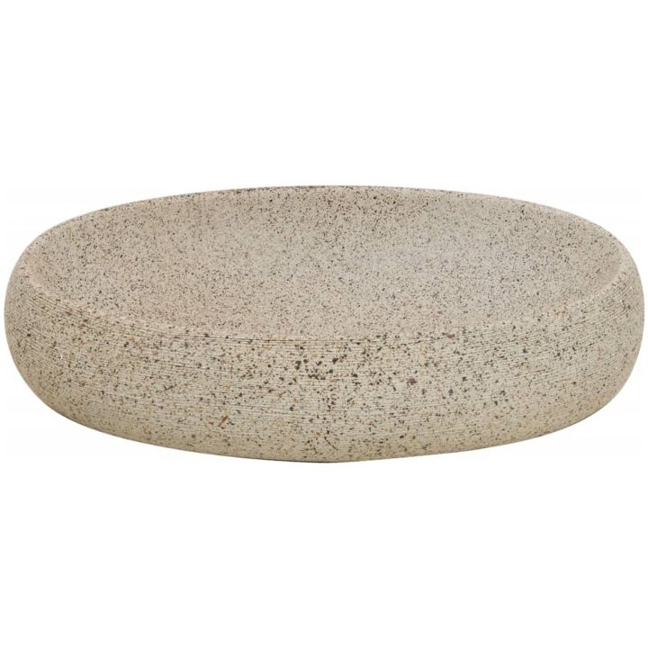 Handfat sand oval keramik vidaXL 59 x 40 x 15 cm – bild 4