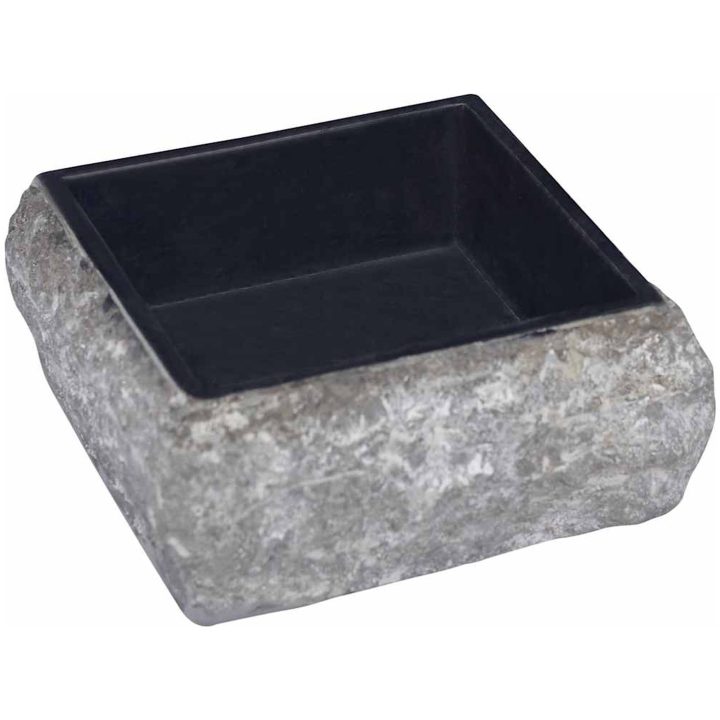Handfat svart 30x30x13 cm marmor vidaXL – bild 5