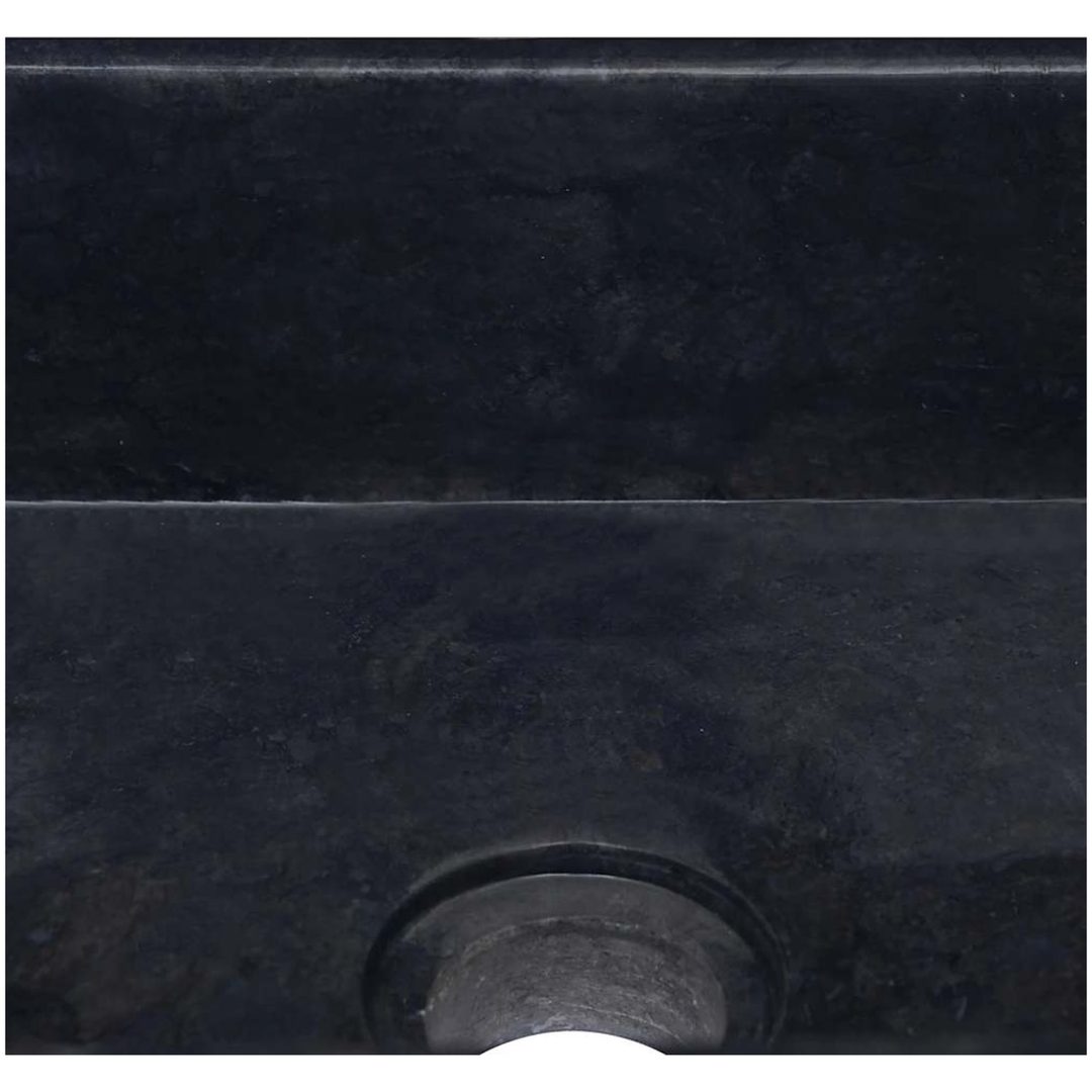 Handfat svart 30x30x13 cm marmor vidaXL – bild 8
