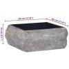Handfat svart 30x30x13 cm marmor vidaXL – miniatyr 9