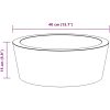 Handfat svart ⌀40x15 cm marmor vidaXL – miniatyr 9