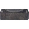 Handfat svart 40x40x10 cm marmor vidaXL – miniatyr 2