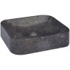 Handfat svart 40x40x10 cm marmor vidaXL – miniatyr 5