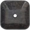Handfat svart 40x40x10 cm marmor vidaXL – miniatyr 6