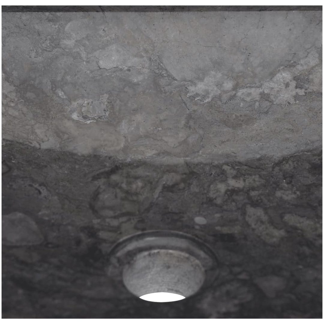 Handfat svart 40x40x10 cm marmor vidaXL – bild 7