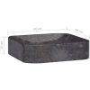 Handfat svart 40x40x10 cm marmor vidaXL – miniatyr 8