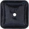 Handfat svart 40x40x10 cm marmor vidaXL – miniatyr 10