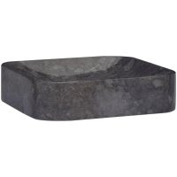 Handfat svart 40x40x10 cm marmor vidaXL