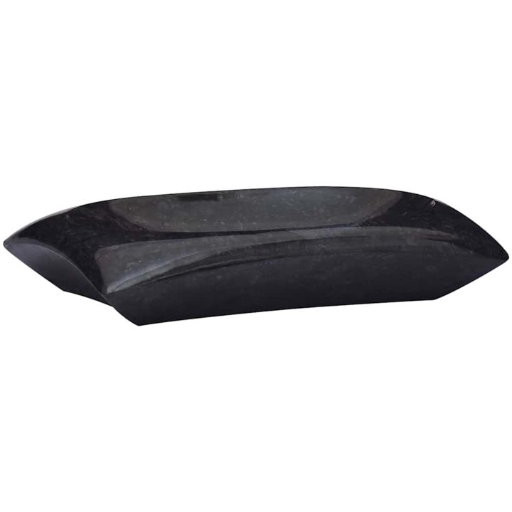 Handfat svart 50x35x10 cm marmor vidaXL – bild 2