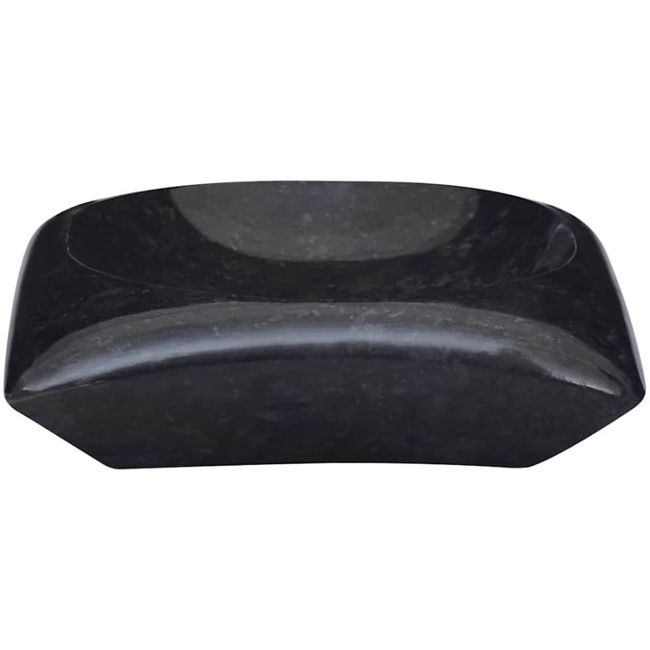 Handfat svart 50x35x10 cm marmor vidaXL – bild 4