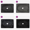 Handfat svart 50x35x10 cm marmor vidaXL – miniatyr 6