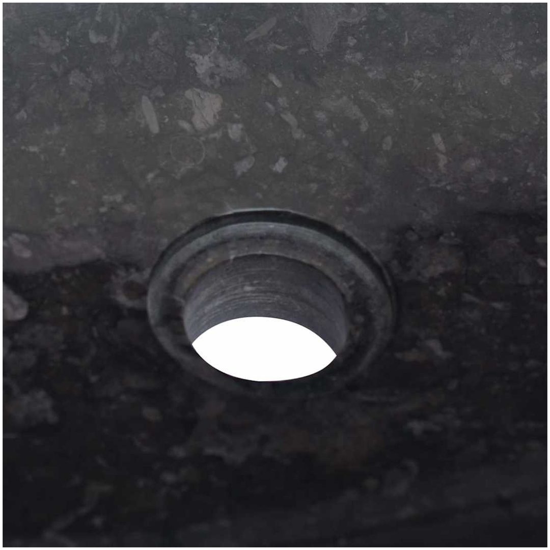 Handfat svart 50x35x10 cm marmor vidaXL – bild 7