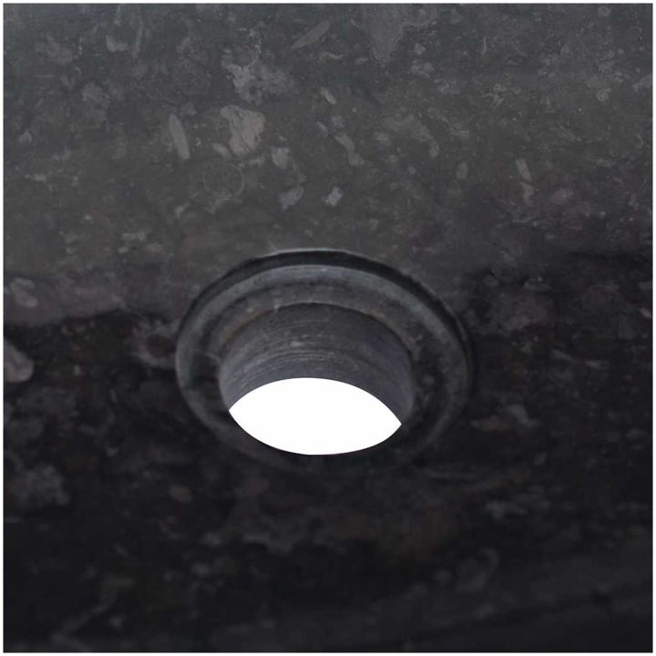 Handfat svart 50x35x10 cm marmor vidaXL – bild 7
