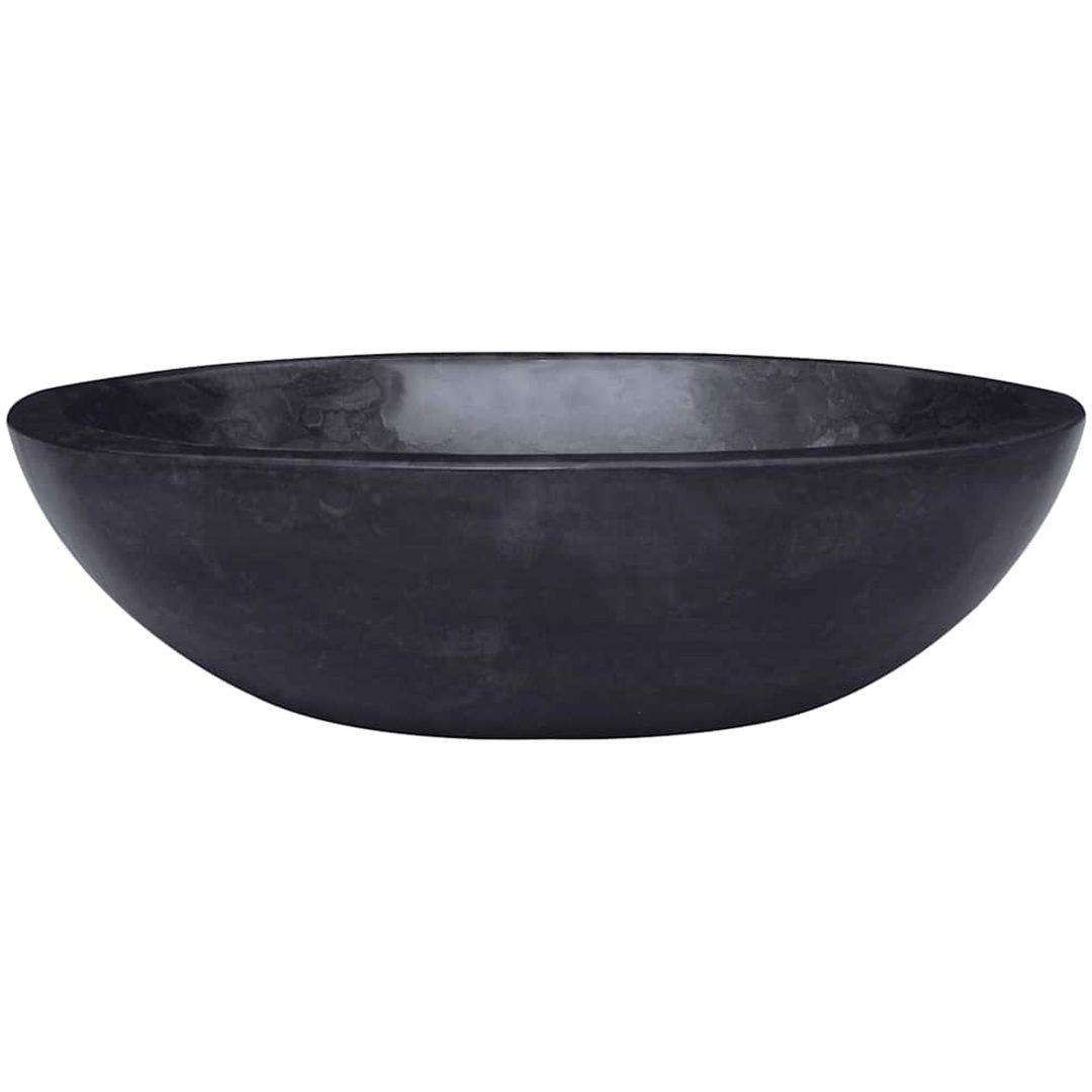 Handfat svart 53x40x15 cm marmor vidaXL – bild 2