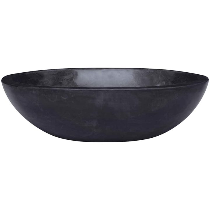 Handfat svart 53x40x15 cm marmor vidaXL – bild 2