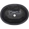 Handfat svart 53x40x15 cm marmor vidaXL – miniatyr 5