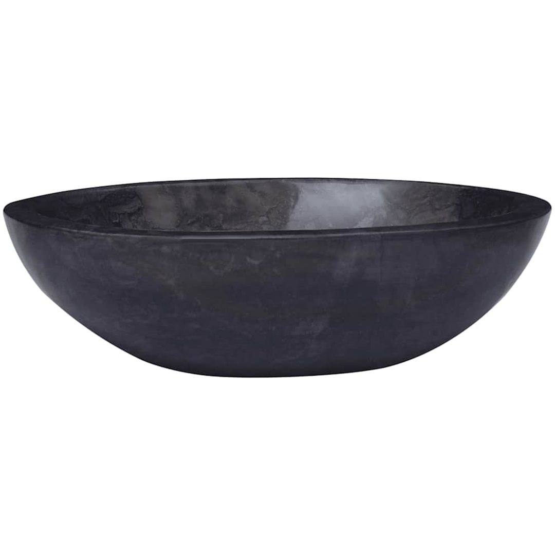Handfat svart 53x40x15 cm marmor vidaXL