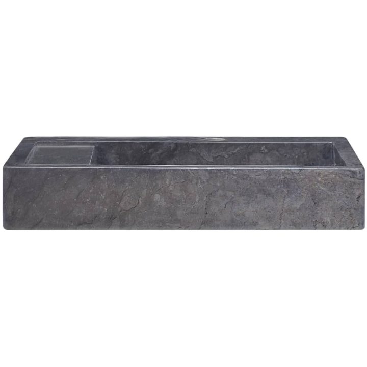 Handfat svart 58x39x10 cm marmor vidaXL – bild 3