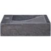 Handfat svart 58x39x10 cm marmor vidaXL – miniatyr 4