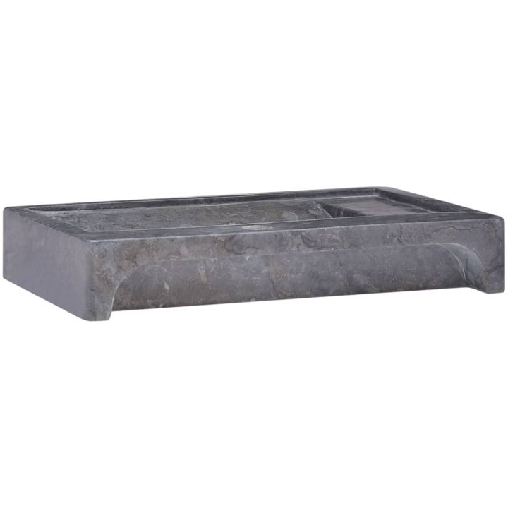 Handfat svart 58x39x10 cm marmor vidaXL – bild 5