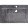 Handfat svart 58x39x10 cm marmor vidaXL – miniatyr 6
