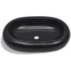 Handfat svart keramisk oval vidaXL – miniatyr 4