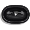 Handfat svart keramisk oval vidaXL – miniatyr 5