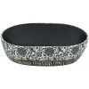 Handfat svart och blå oval keramik vidaXL 47 x 33 x 13 cm – miniatyr 4