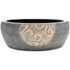 Handfat svart och brun rund Φ41x14 cm keramik vidaXL – miniatyr 2