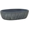 Handfat svart och grå oval keramik vidaXL 47 x 33 x 13 cm – miniatyr 2