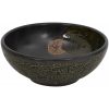 Handfat svart rund Φ41x14 cm keramik vidaXL – miniatyr 3