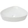 Handfat triangulär keramik vit 50,5x41x12 cm vidaXL – miniatyr 2