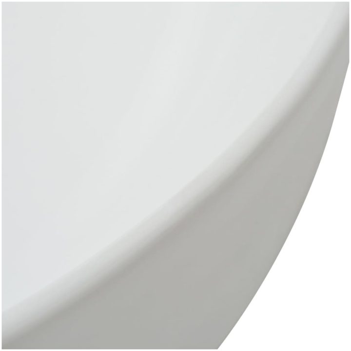 Handfat triangulär keramik vit 50,5x41x12 cm vidaXL – bild 4