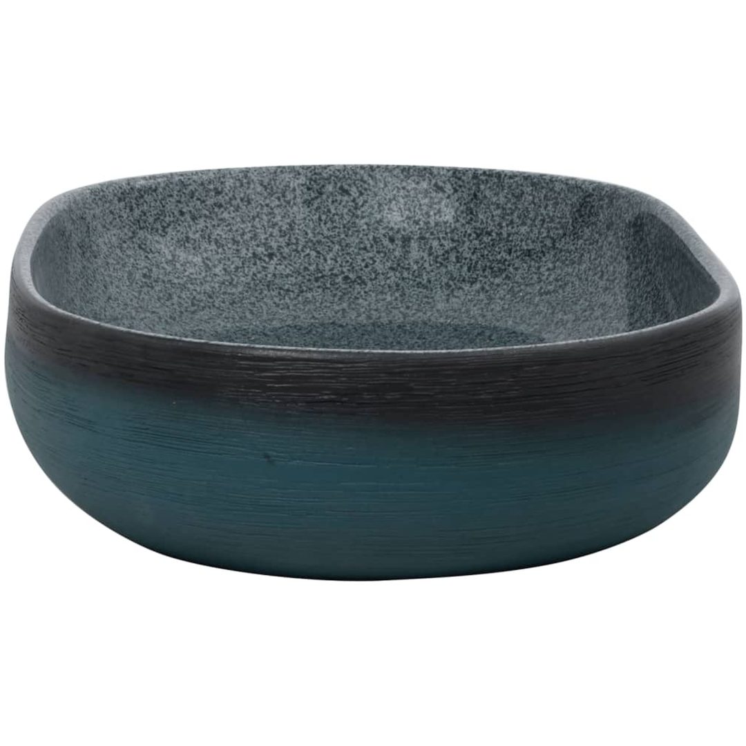 Handfat turkos oval keramik vidaXL 59 x 40 x 14 cm – bild 5