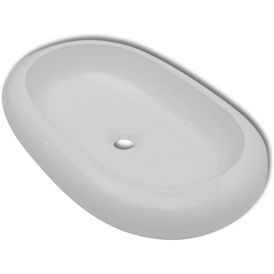 Handfat Vänern 63x42cm vit vidaXL – bild 2