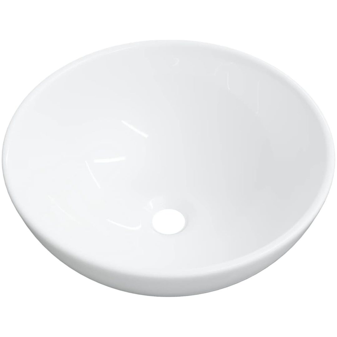 Handfat vit 28x28x10 cm keramik vidaXL – bild 2
